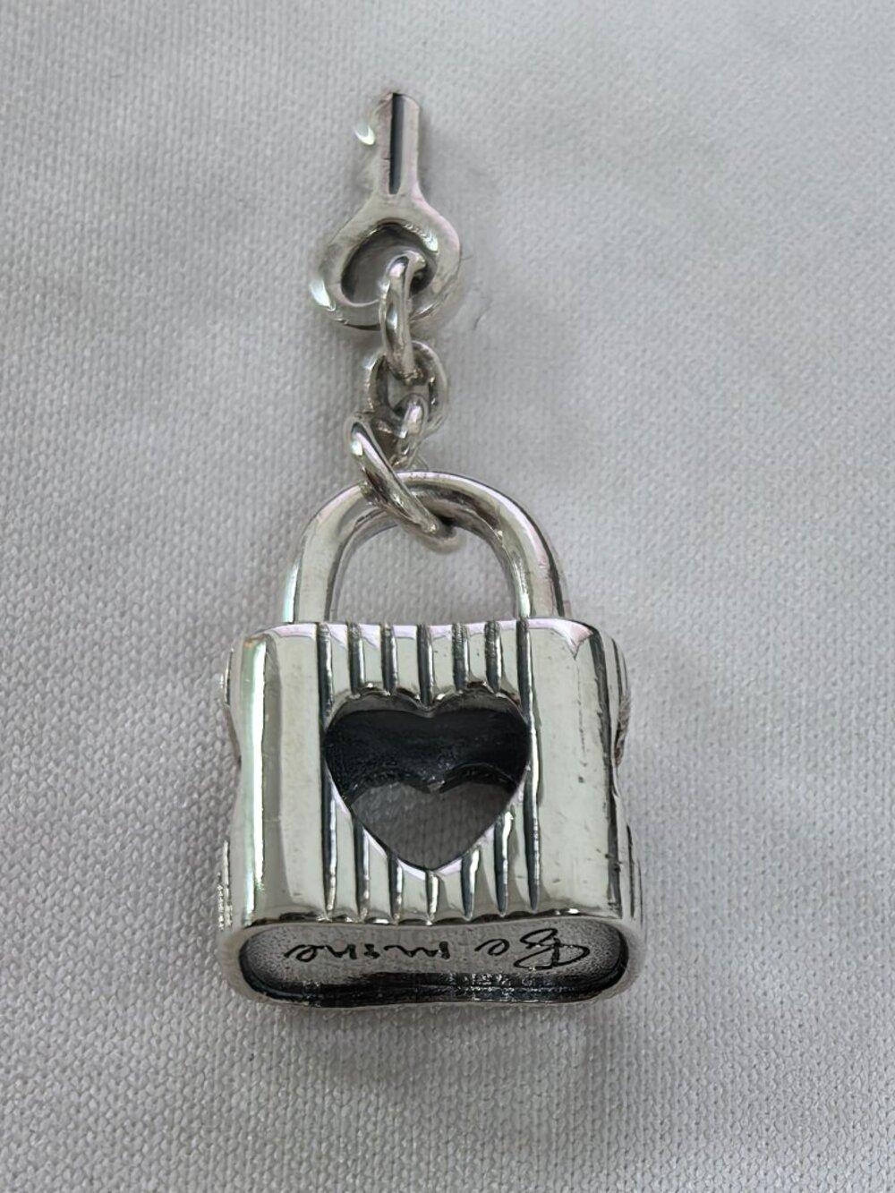 Pandora Padlock & Heart Key Charm, S925 Silver Jewelry